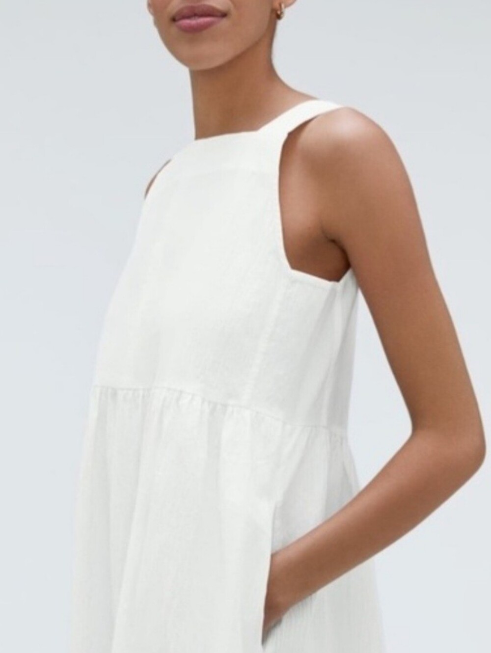 EVERLANE The Seersucker Midi Dress